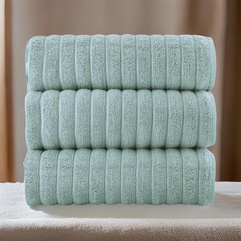 Fralick Turkish Cotton Towel Set - Oversized Bath Sheets, Ultra Soft, Quick-Dry, Everyday Luxury for Bathroom - Set of 3