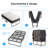 Full  Folding Bed with 5" Memory Foam Mattress & Lockable Wheels-1599042602