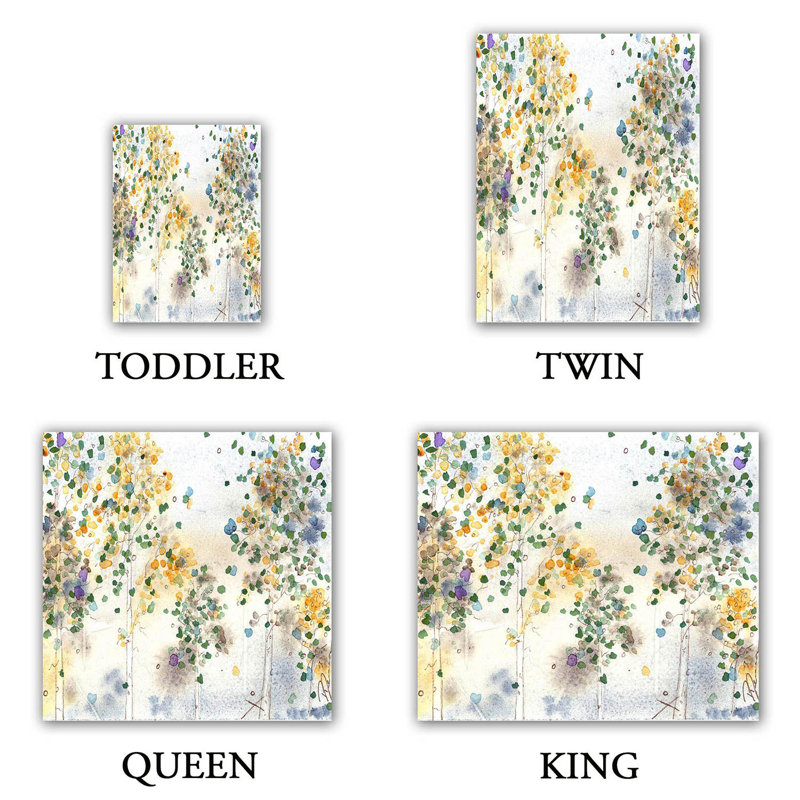 Ensemble de housse de couette Aspen Grove, 1 housse simple + 1 taie standard