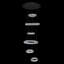 6 - Light LED Chandelier