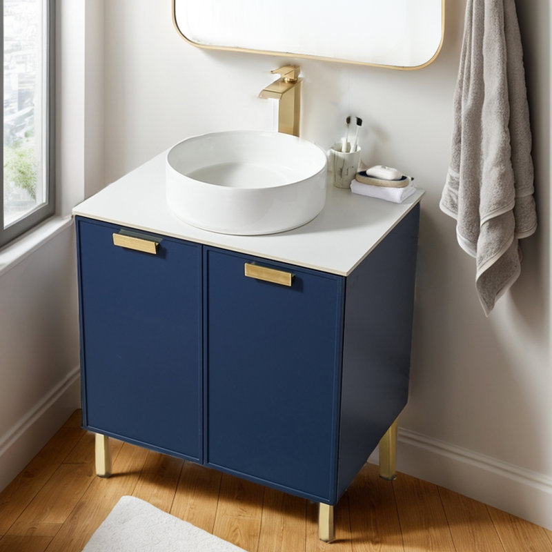 Ensemble de meuble-lavabo vasque autoportant moderne 30 po Handerson