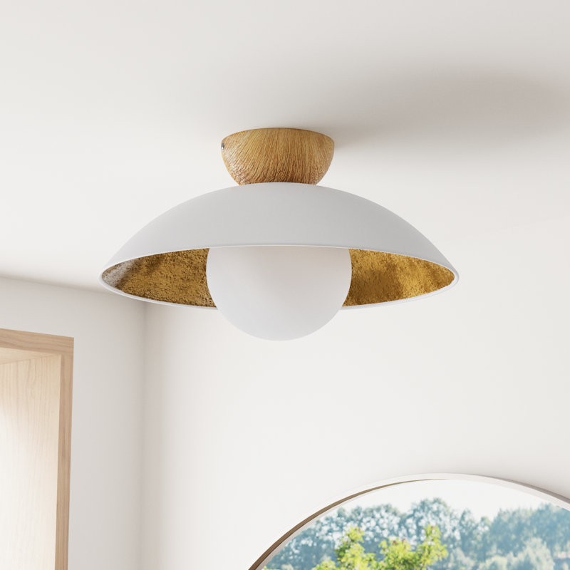 Plafonnier encastré Briceson, Blanc