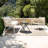 Folding Patio Side Table with Tempered Glass Tabletop