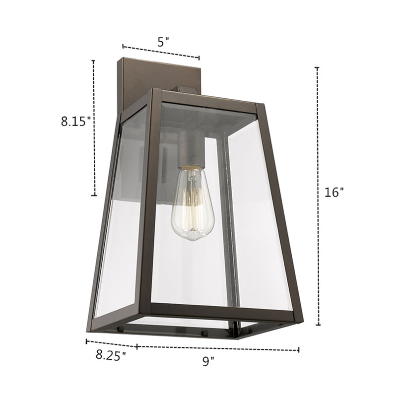 Krum Wall Light, Oil Rubbed Bronze