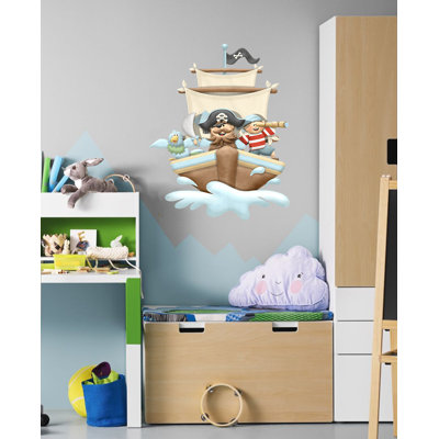 Pirates Ship Boys Room Decal Sticker Pirates Wall Decor