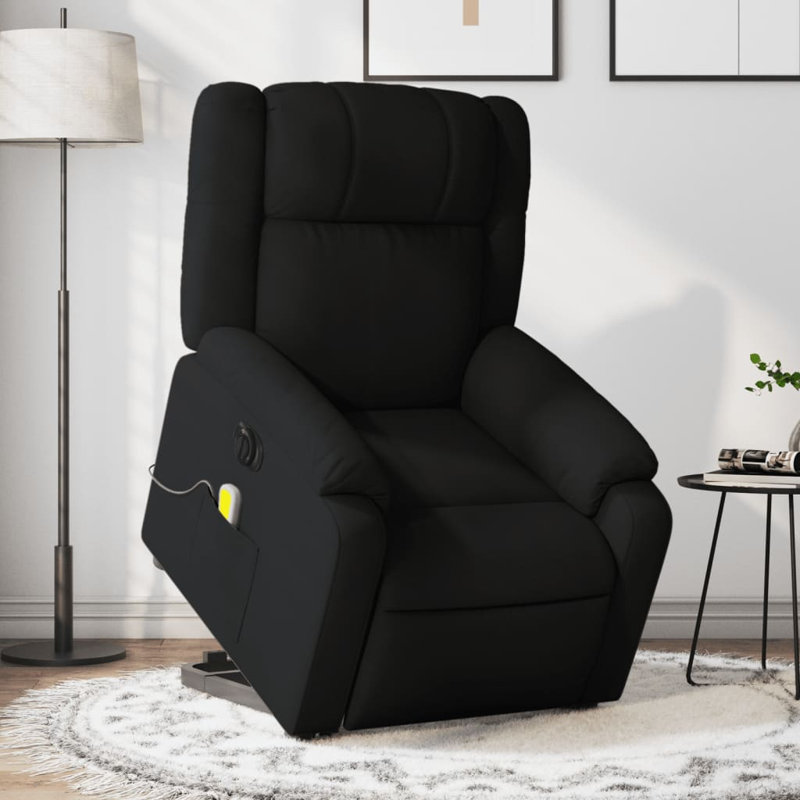 Fauteuil de massage, Manuel, Polyester noir