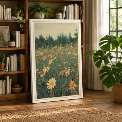 Golden Meadow Botanical - Wrapped Canvas