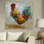 « original coq ii », reproduction de peinture à l’huile sur toile tendue-21774388