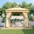 Outdoor Gazebo Tent With Double Roofs, Patio Gazebo With Mosquito Netting And Privacy Screens, Patio Canopy-113633027-113633028