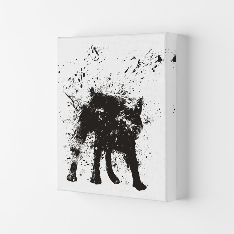 Wet Dog by Mercedes Lopes Charro - Print, 42cm H x 29.7cm W x 4cm D, Wrapped Canvas