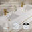 72" Wall-Mounted Bathroom Vanity Floating Double Sink Vanity with Stone Resin Top and Basin, 4 Soft Close Drawers-1731034697