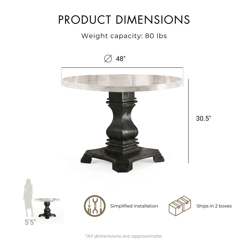 Julian 4-Person Dining Table Set, Light Gray