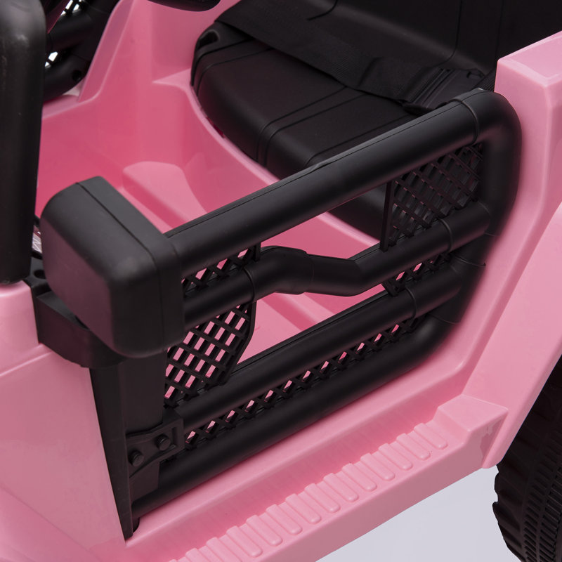 Pink 12-Volt Kids Electric Off-Road Truck with Remote Control