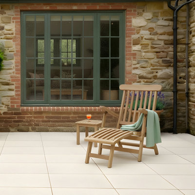 150cm Long Reclining Teak Single Chaise