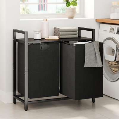 Trieur de linge en tissu avec poignées