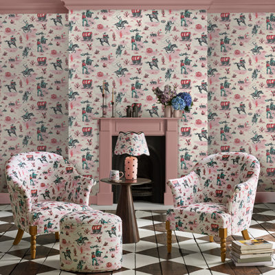 Cath Kidston Cowgirls Kids Wallpaper