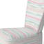 Chaise rembourrée à rayures - rose et vert Summer Breeze Stripes - Chaise d'appoint rose-957118667