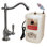 Robinet distributeur d'eau chaude à poignée simple Victorian 9 po avec réservoir de chauffage instantané