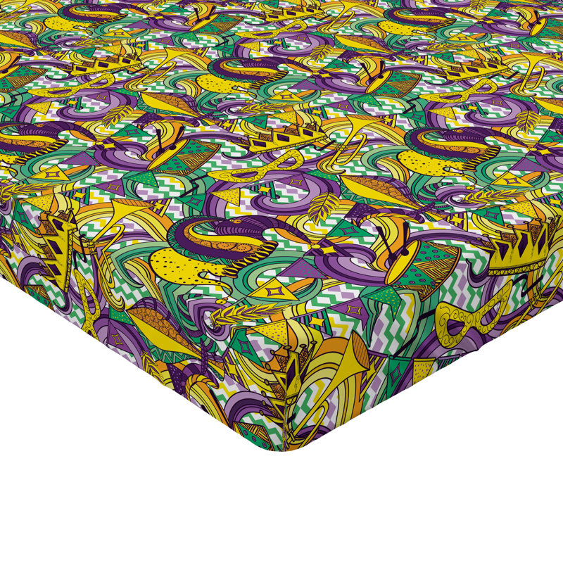 Ensemble de 2 draps-housses Ambesonne, Drap-housse simple TG, Multicolore / abstrait 2