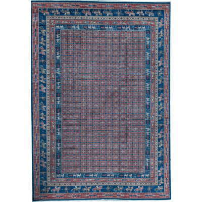 Tapis brun clair de haute qualité noué à la main