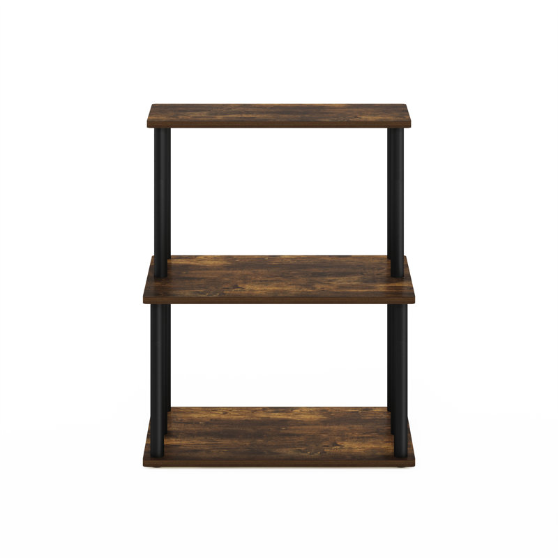 Rimi Wood Kitchen Cart, Rustic Oak/Black