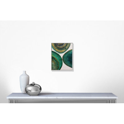 Agates 1, cadre flottant, peinture sur toile