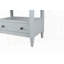 Table de chevet ouverte avec 2 tiroirs-2099469673