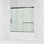 Elate Sliding Bath Door, 56-3/4-In H X 56-1/4 - 59-5/8-In W, With 1/4-In Thick Crystal Clear Glass