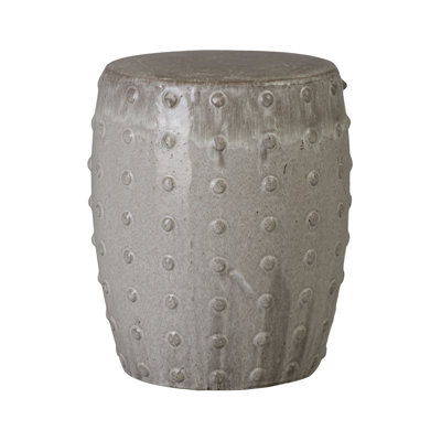 Stud Handcrafted Handcrafted Ceramic Garden Stool