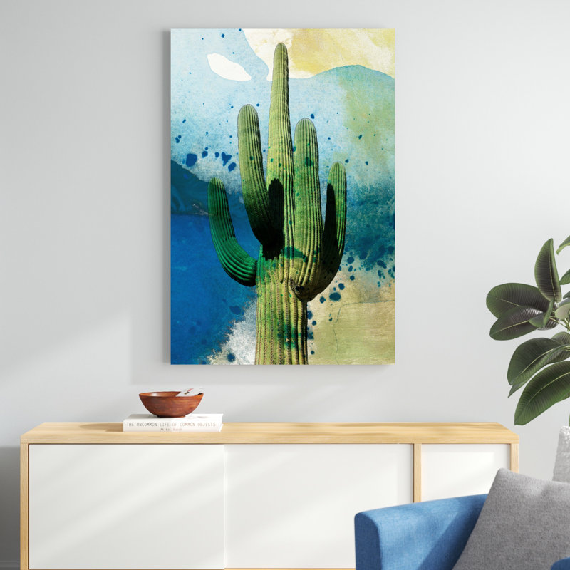 "Cactus" par Sisa Jasper, impression sur toile, H 48 po x l 32 po, Toile tendue
