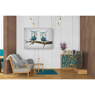 «Tan Owls Bright» par Ryan Fowler, reproduction d'art sur toile tendue
