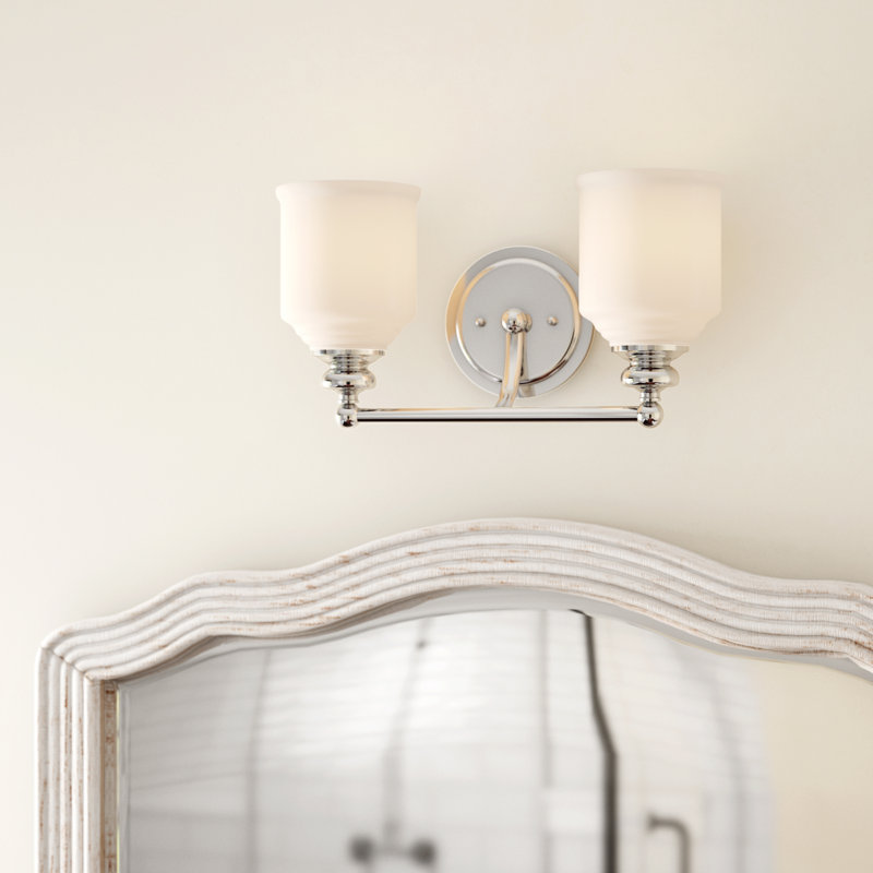 Éclairage pour salle de bain 2 lumières Savoy House Melrose en chrome poli, Chrome