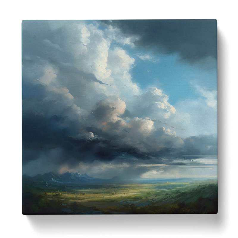 Cloudy Sky Realism - Print, 50cm H x 50cm W x 3cm D