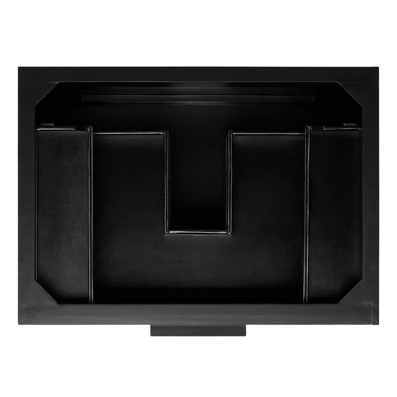 30" Dita Double Bathroom Vanity - Cabinet Only, Black