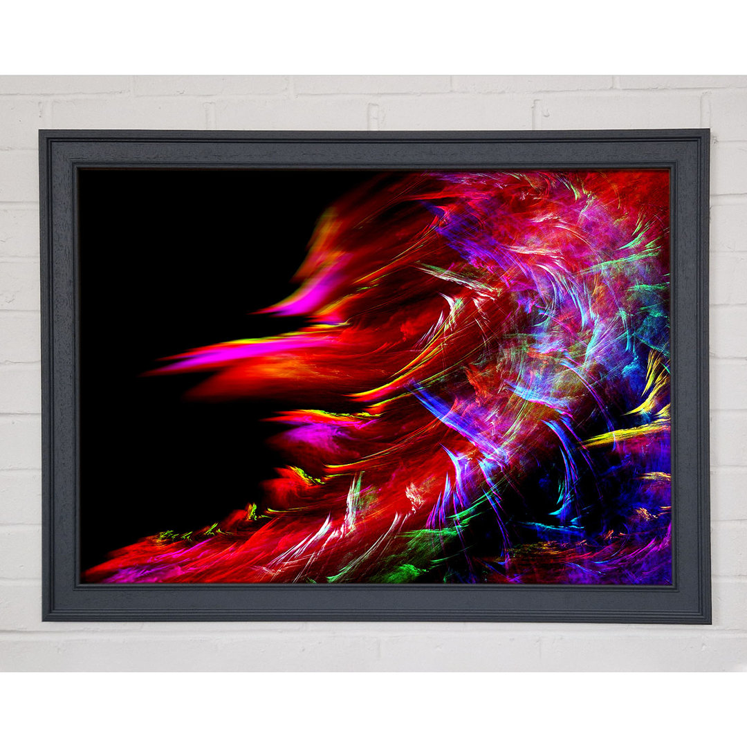 Gerahmtes Wandbild Rainbow Inferno