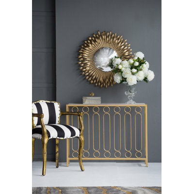 Miroir mural 27 po en finition Sunburst