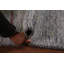 Tapis ivoire et bleu Tribal Gabbeh