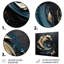 «Teal Spiral Leaves - Botanicals», art mural-1191082184-1191082185