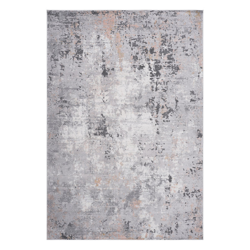 Grey Multi Area Rug, Stain And , Ideal For Dining Room Nursery Abstract Rug Living Room, Bedroom, Non-shedding , Stylish Home Decor