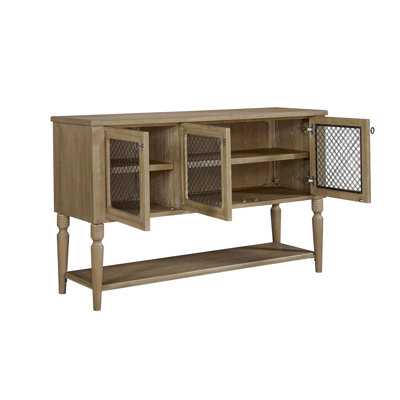 Sever w/ Mesh Door Fronts - Cashew