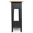 Narrow Solid Wood Side Table with Shelf-1137227800