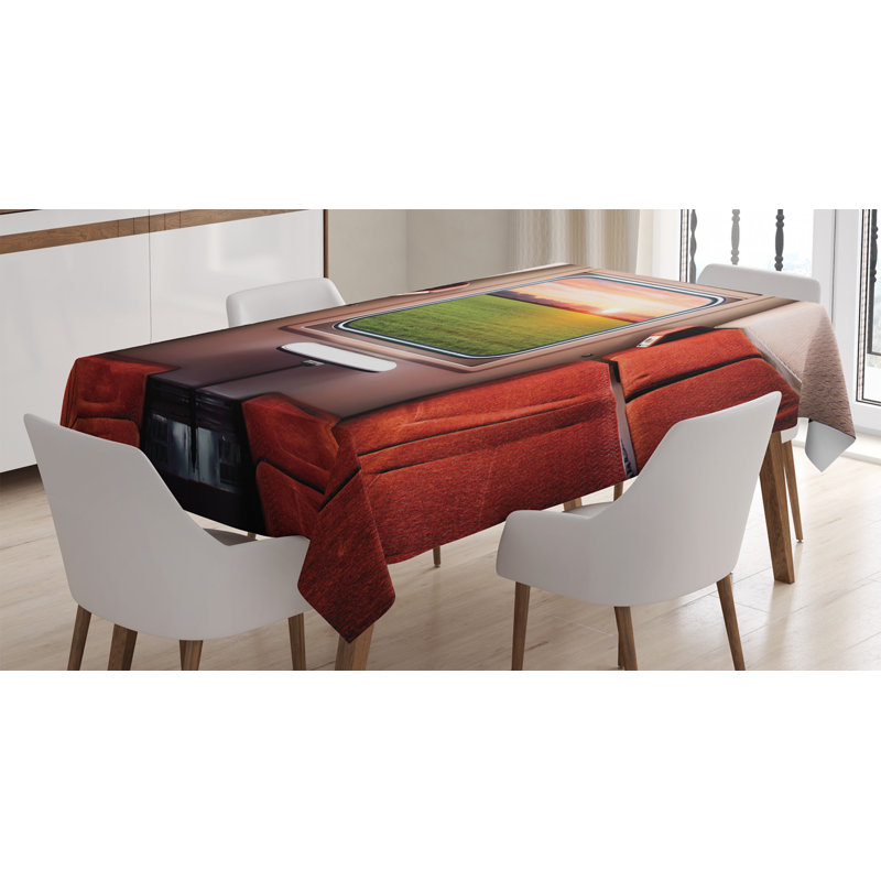 Table de salle à manger, housse de table rectangulaire pour la cuisine de salle à manger décoration, 60 po x 84 po, table de salle à manger ambesonne