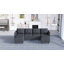 Repose-pieds de rangement en tissu Tomario-1074813933