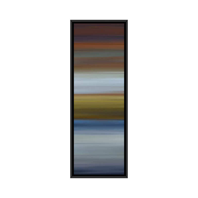 Reproduction d'art graphique sur toile tendue, H 36 po x l 12 po x P 1,5 po, Toile encadrée noire