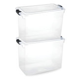 Homz Multipurpose Stackable Storage Bin with Latching Lids