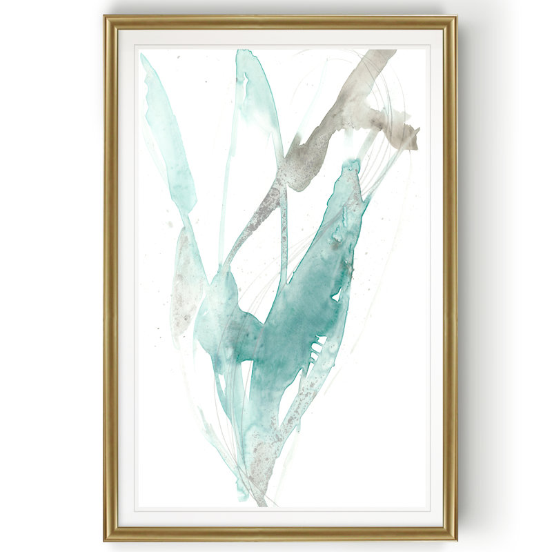 « e water vortex i », impression sur toile, H 18,5 po x l 24,5 po x P 1,5 po, Or
