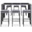 Rectangular 6 - Person Bar Height Dining Set with Cushions-1779742507