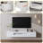 70"Glossy TV Stand with LED Light Media Console, Fits TVs Up to 80"-1492165317
