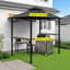 Auvent de remplacement APEX GARDEN pour pavillon de jardin à barbecue à deux niveaux 8 pi x 5 pi # L-GG001PST-F-86477381