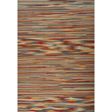 Abstract Area Rug in Orange/Beige